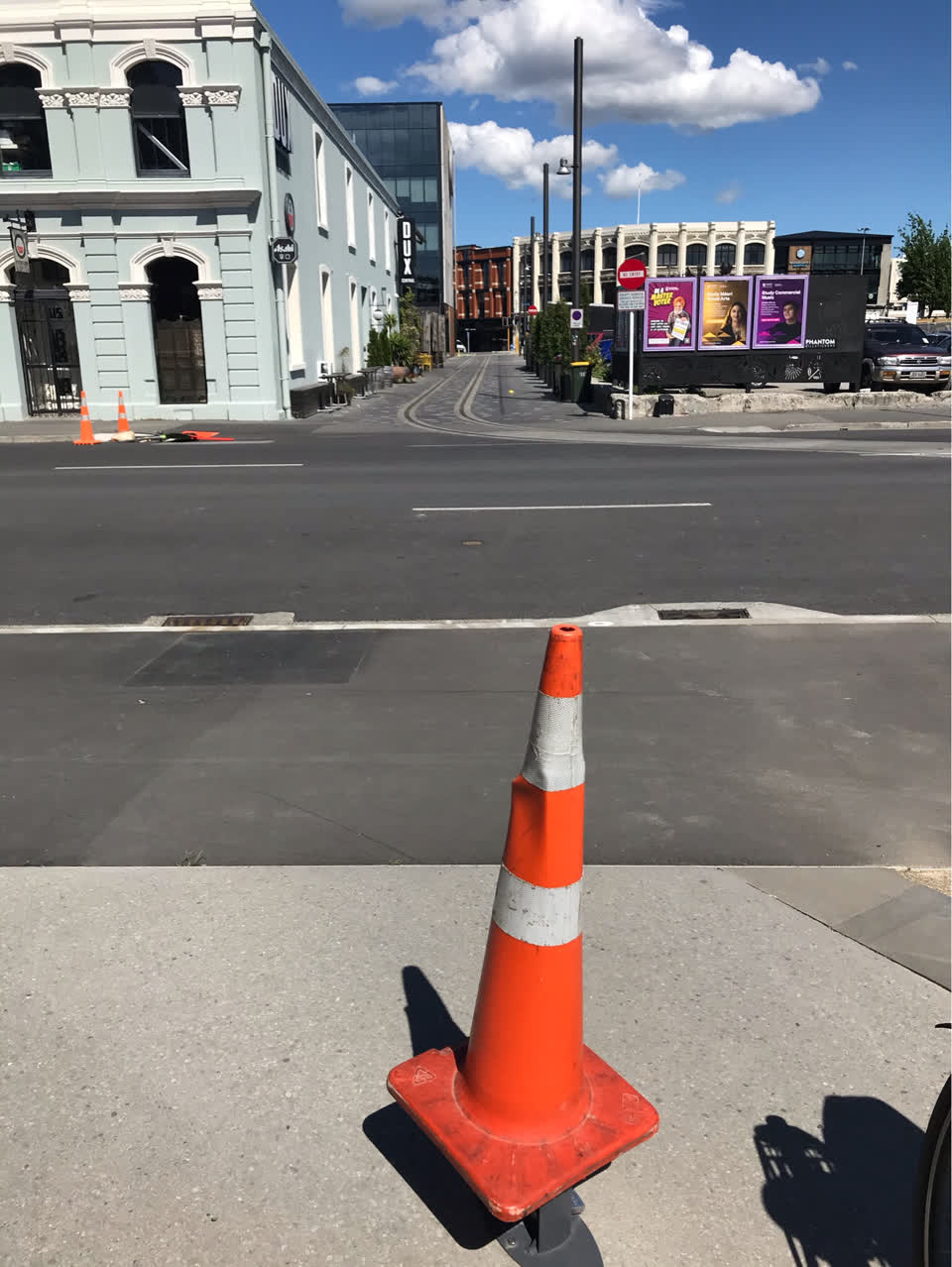 The photograph attached to this pavement - damaged report