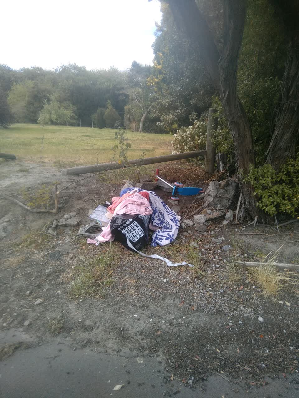 The photograph attached to this dumped rubbish report