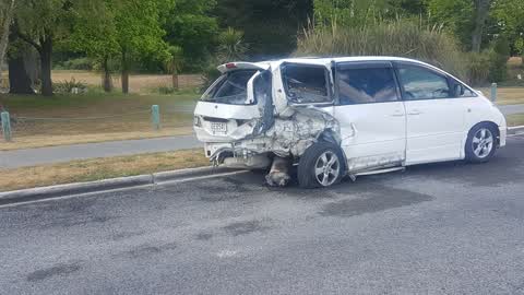 Hazard, vehicle, a report photo