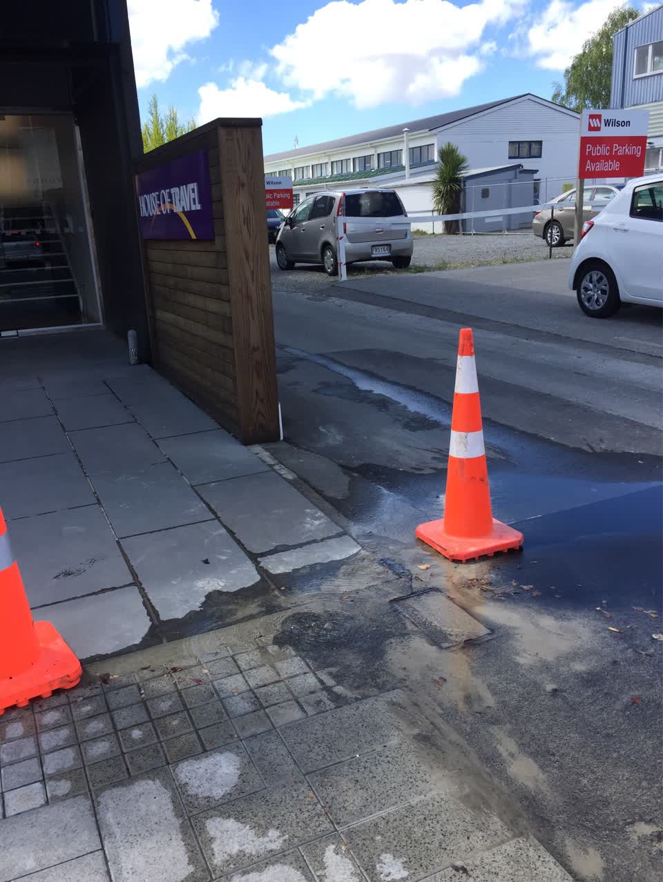 The photograph attached to this water leak report