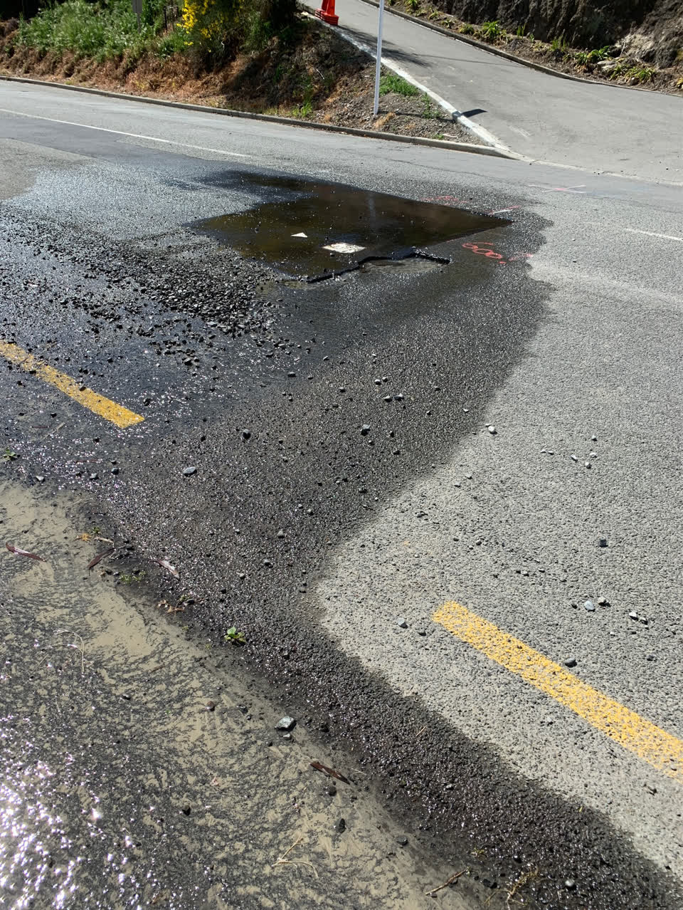 The photograph attached to this water leak report