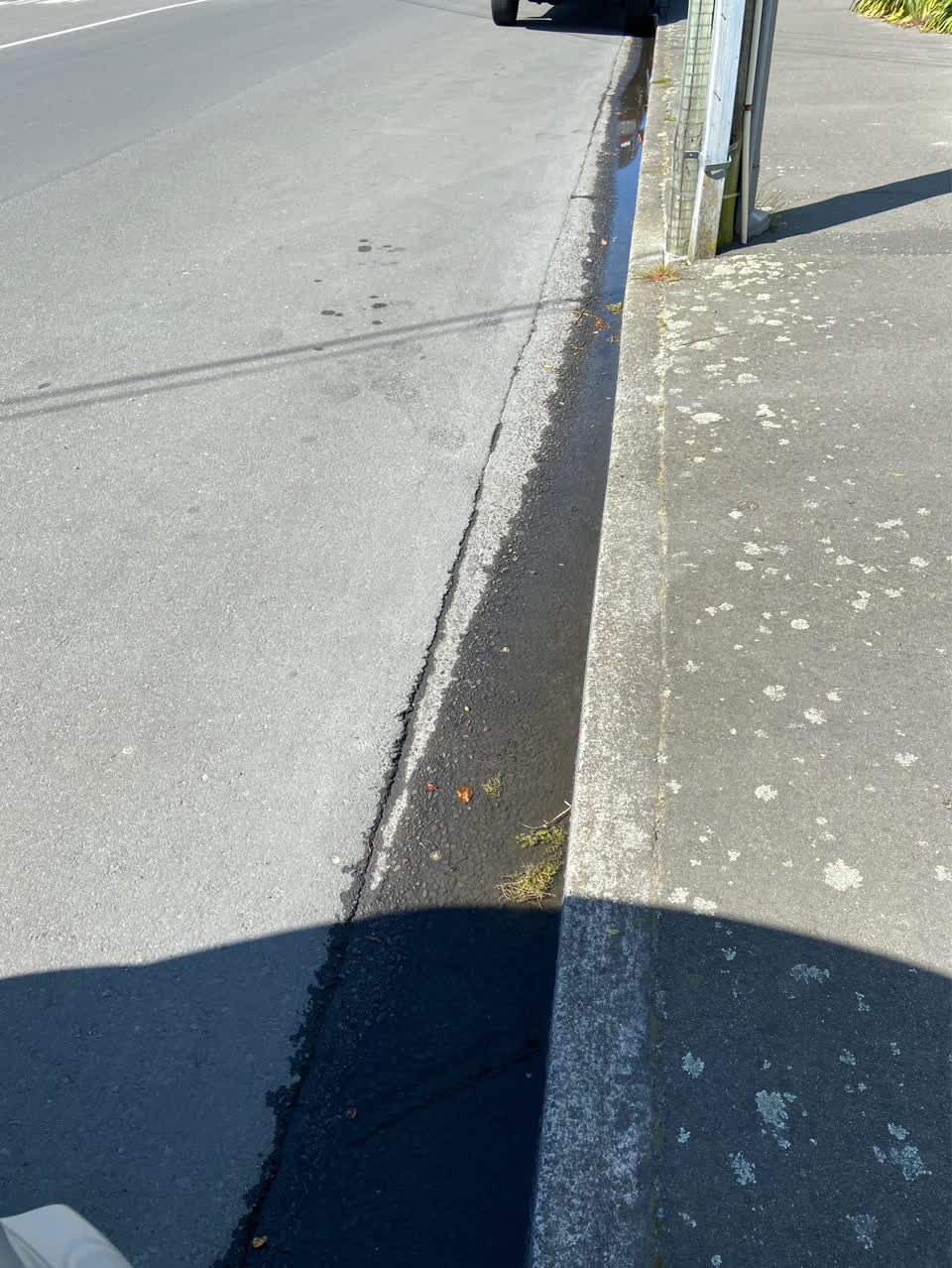 The photograph attached to this water leak report