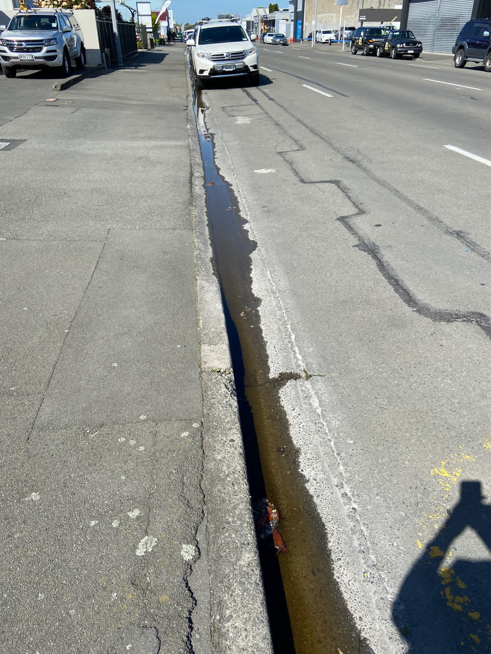 The photograph attached to this water leak report