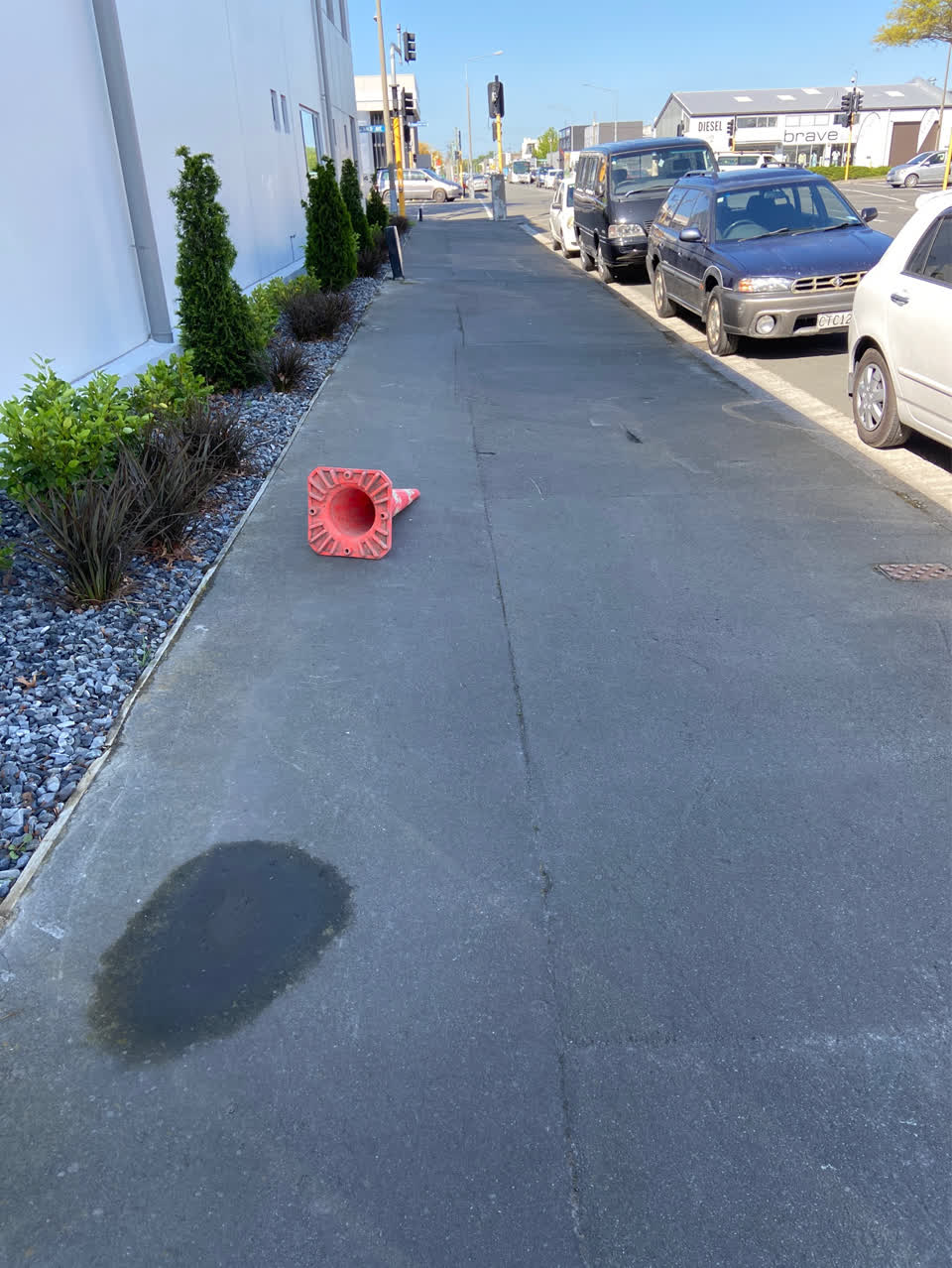 The photograph attached to this roads - general report