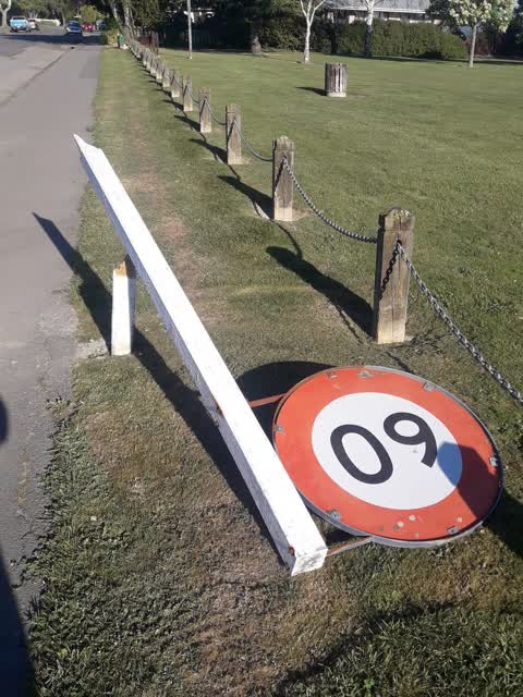 Damaged Street Sign — a report photo