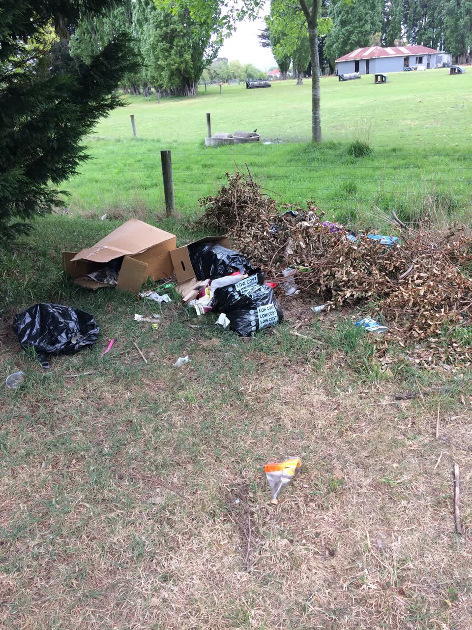 The photograph attached to this dumped rubbish report