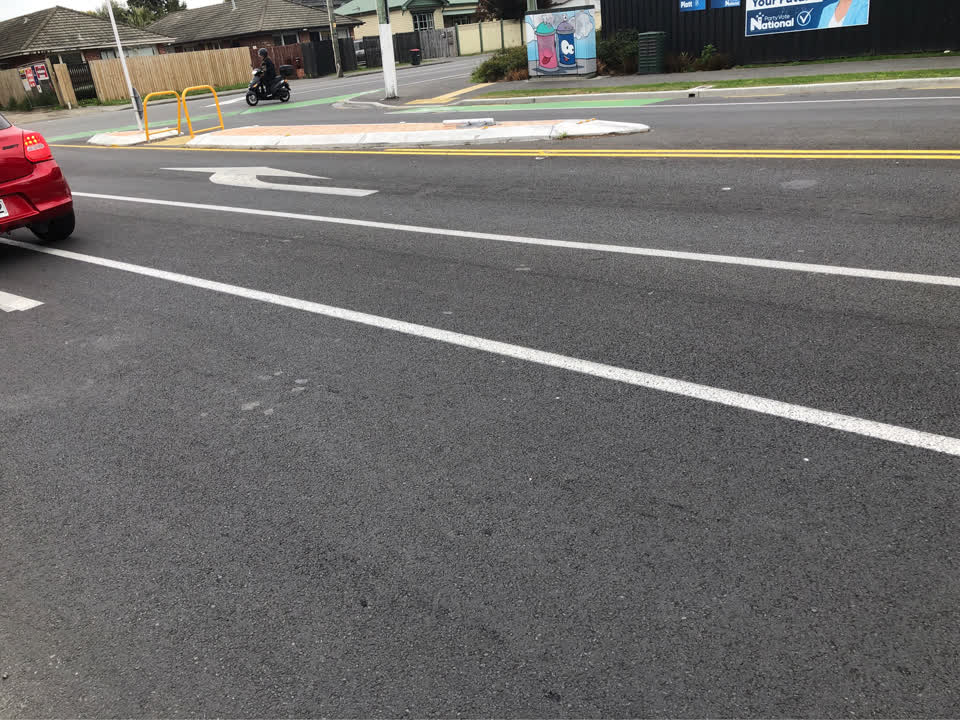 The photograph attached to this poles and signage - general report
