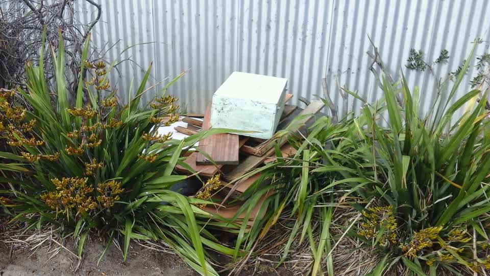 The photograph attached to this dumped rubbish report