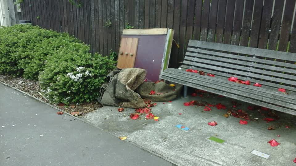 The photograph attached to this dumped rubbish report