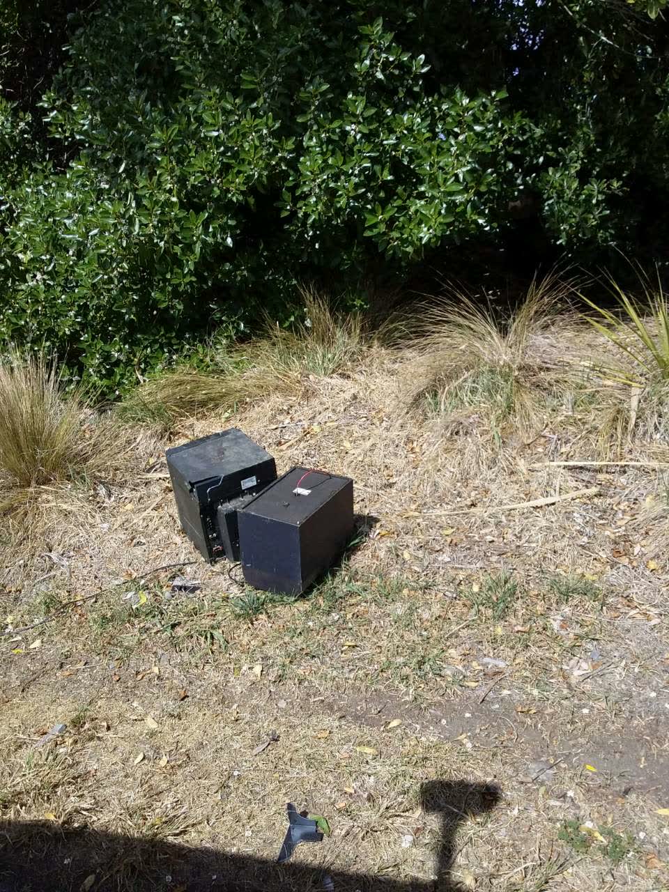 The photograph attached to this rubbish and bins - general report