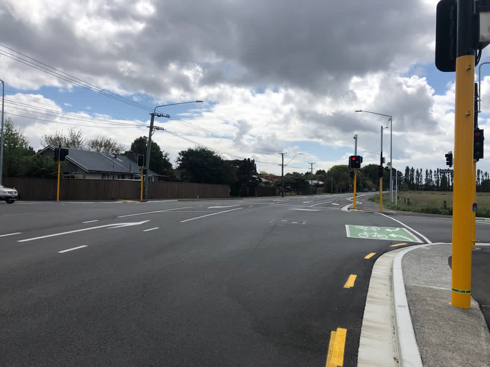 The photograph attached to this poles and signage - general report