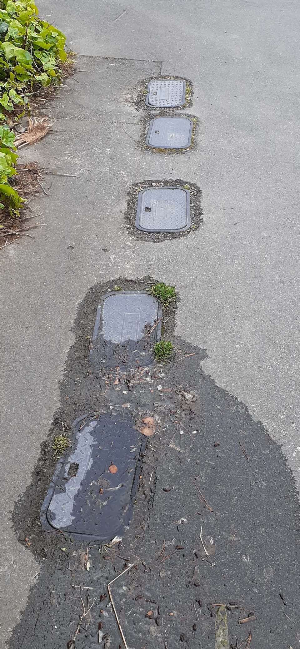 The photograph attached to this water leak report