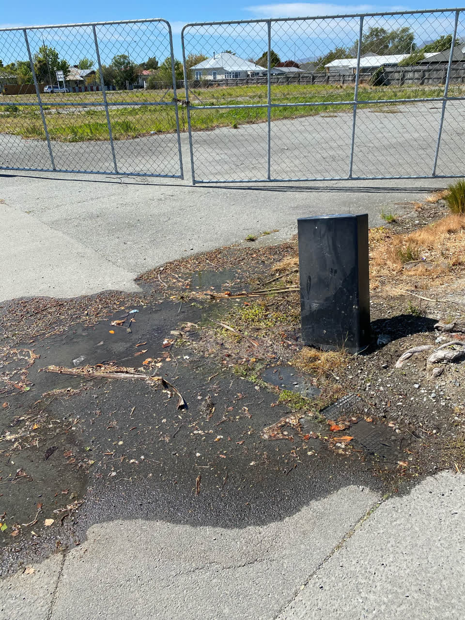 The photograph attached to this water leak report