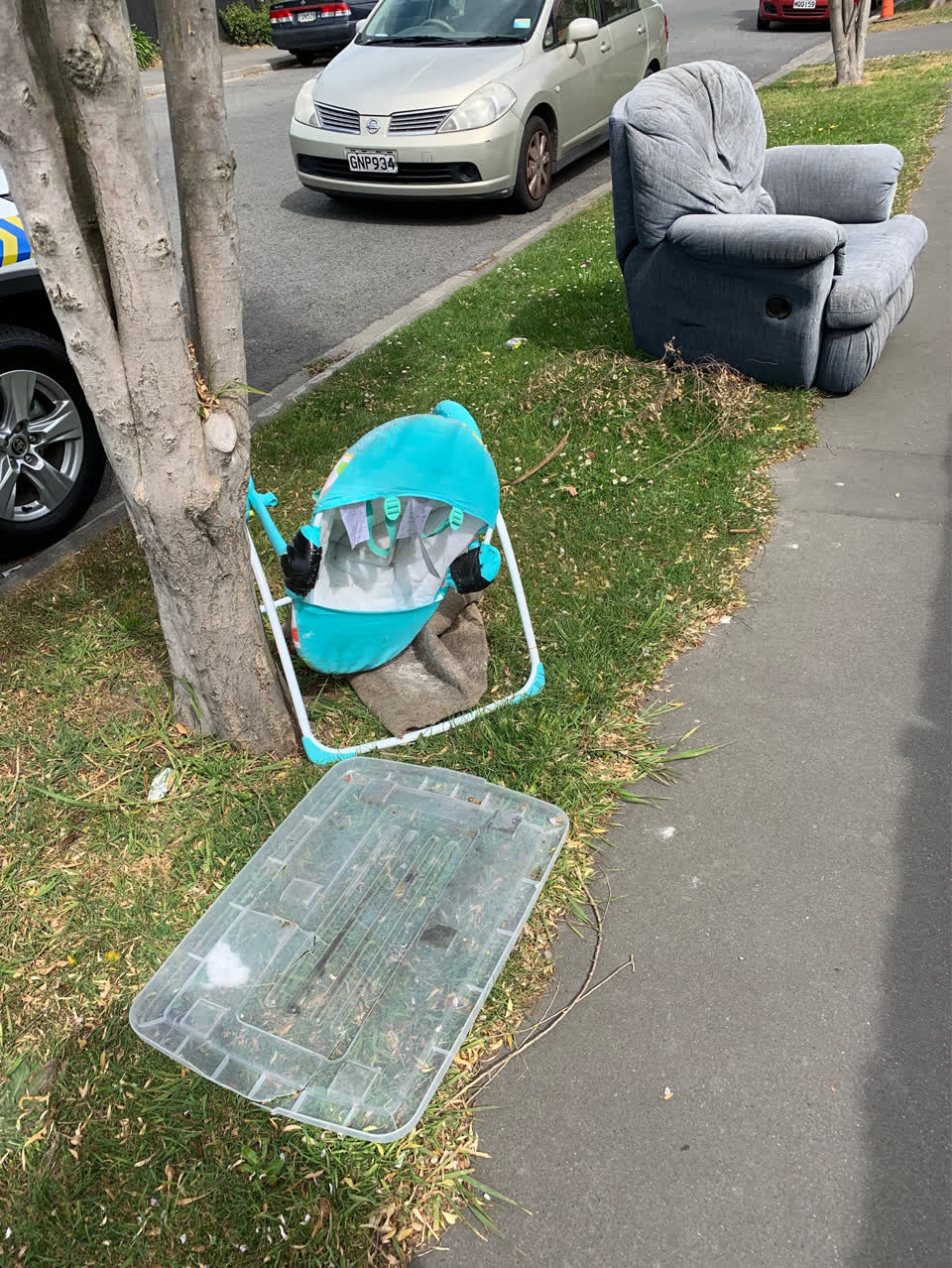 The photograph attached to this dumped rubbish report