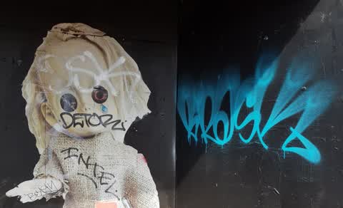 Graffiti, a report photo