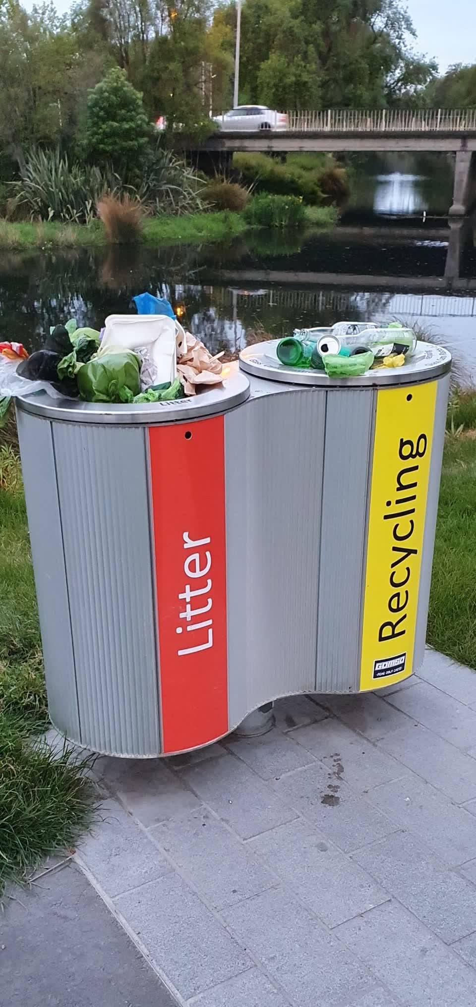 The photograph attached to this rubbish and bins - general report