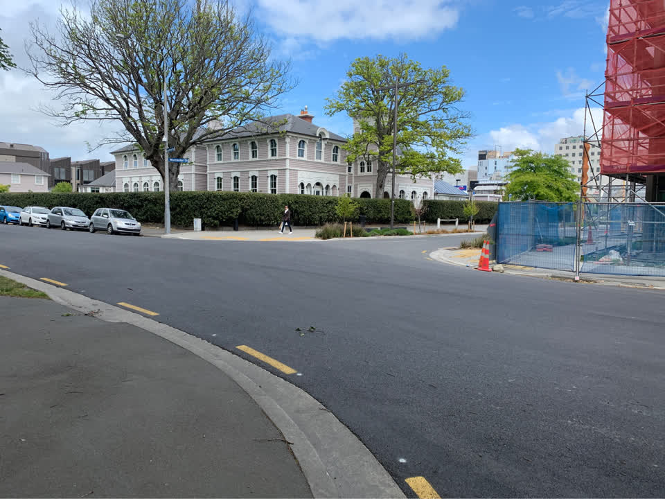 The photograph attached to this poles and signage - general report