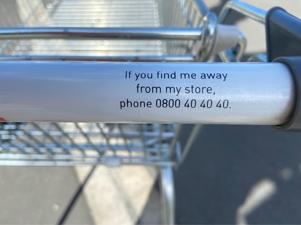 The photograph attached to this general - abandoned trolley report