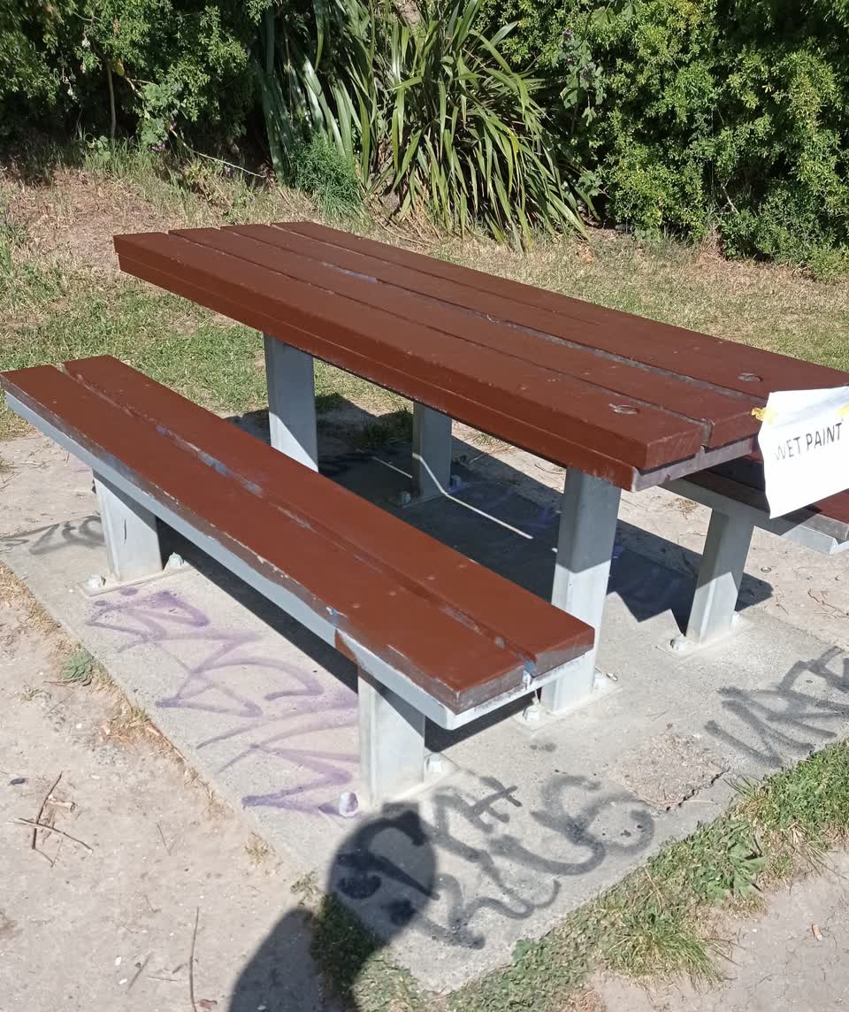 The photograph attached to this vandalism - general report