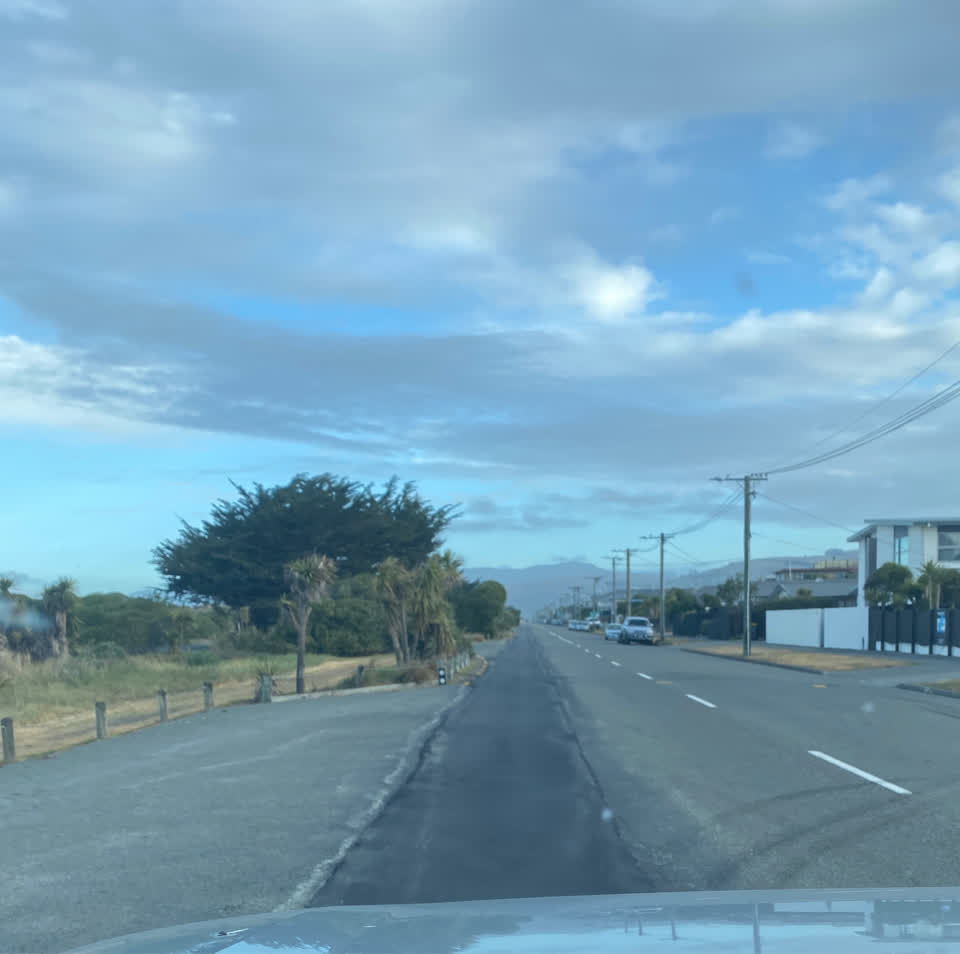 The photograph attached to this damaged road report