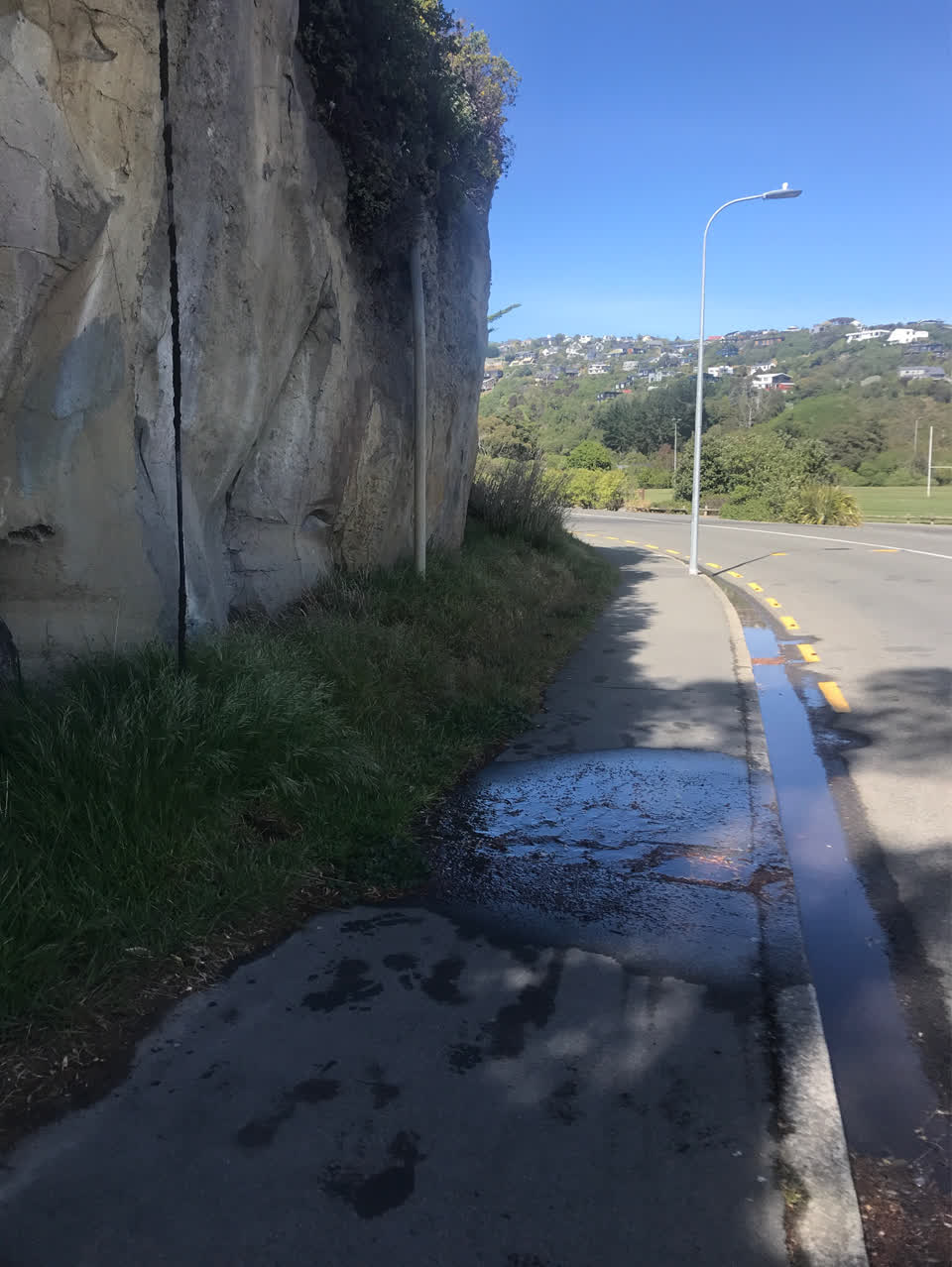 The photograph attached to this water leak report