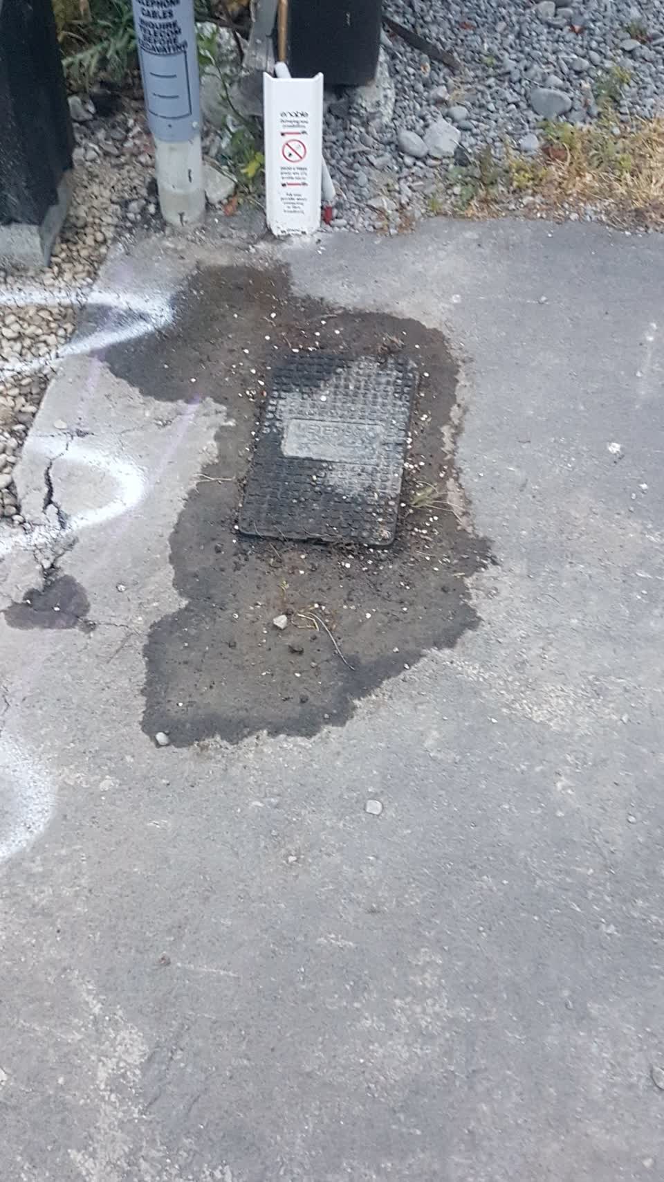 The photograph attached to this water leak report