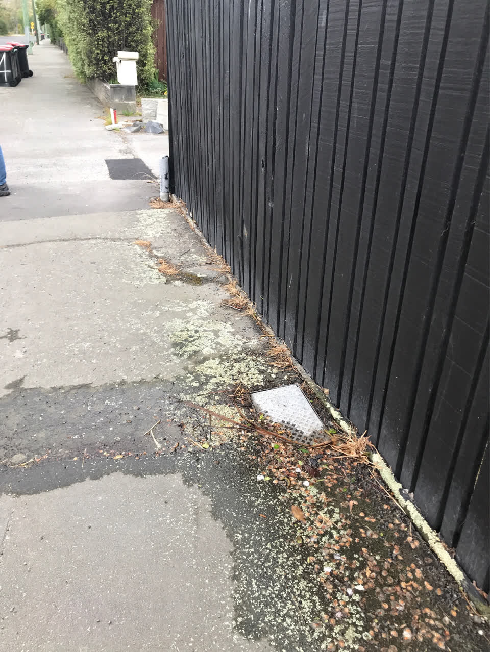 The photograph attached to this water leak report