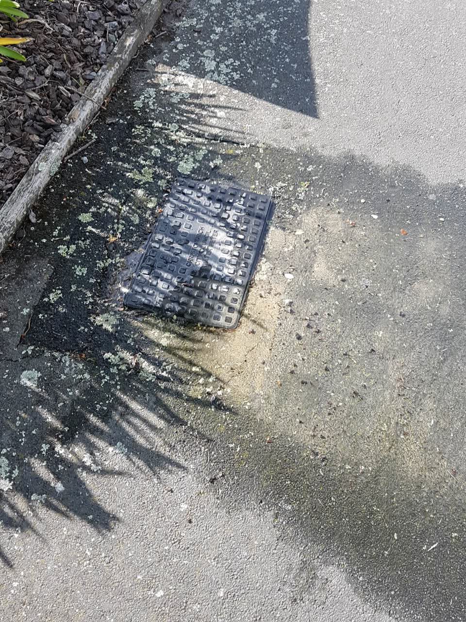 The photograph attached to this water leak report