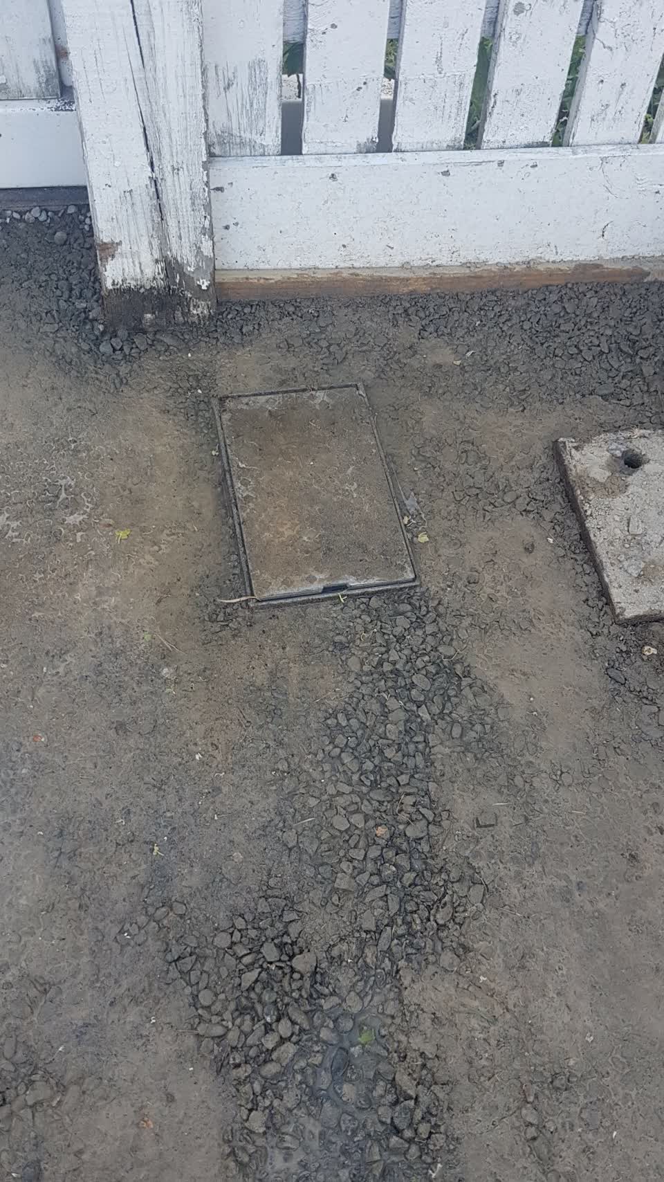 The photograph attached to this water leak report