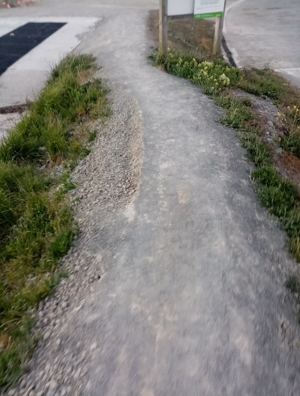 The photograph attached to this pavement - damaged report