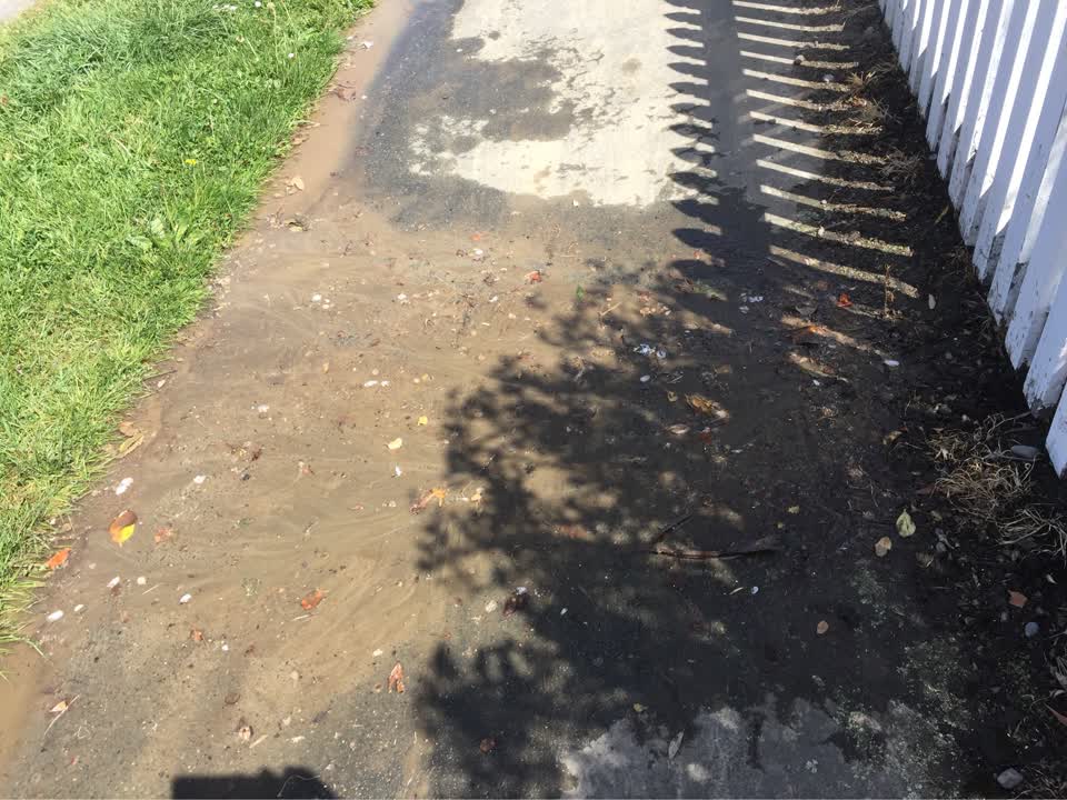 The photograph attached to this wastewater/stormwater report