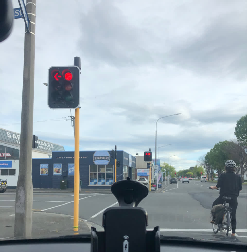 The photograph attached to this road signage report