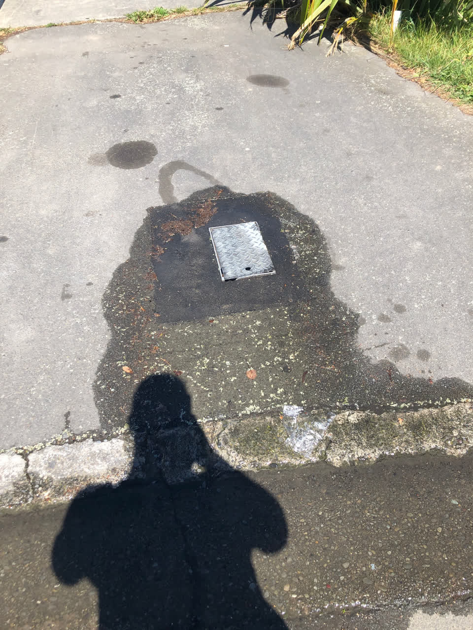 The photograph attached to this water leak report
