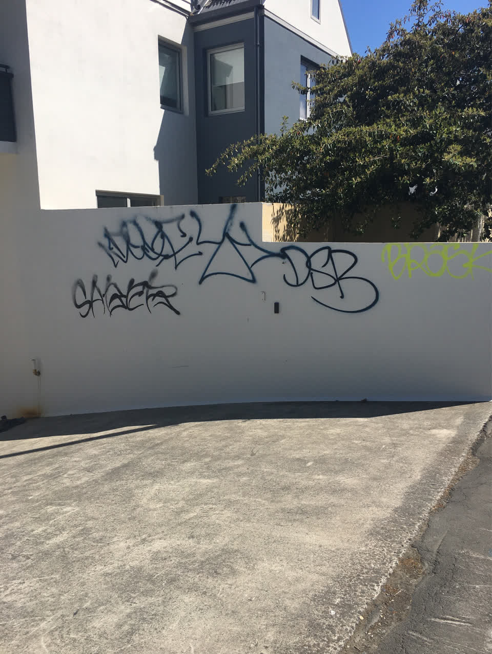 The photograph attached to this vandalism - general report