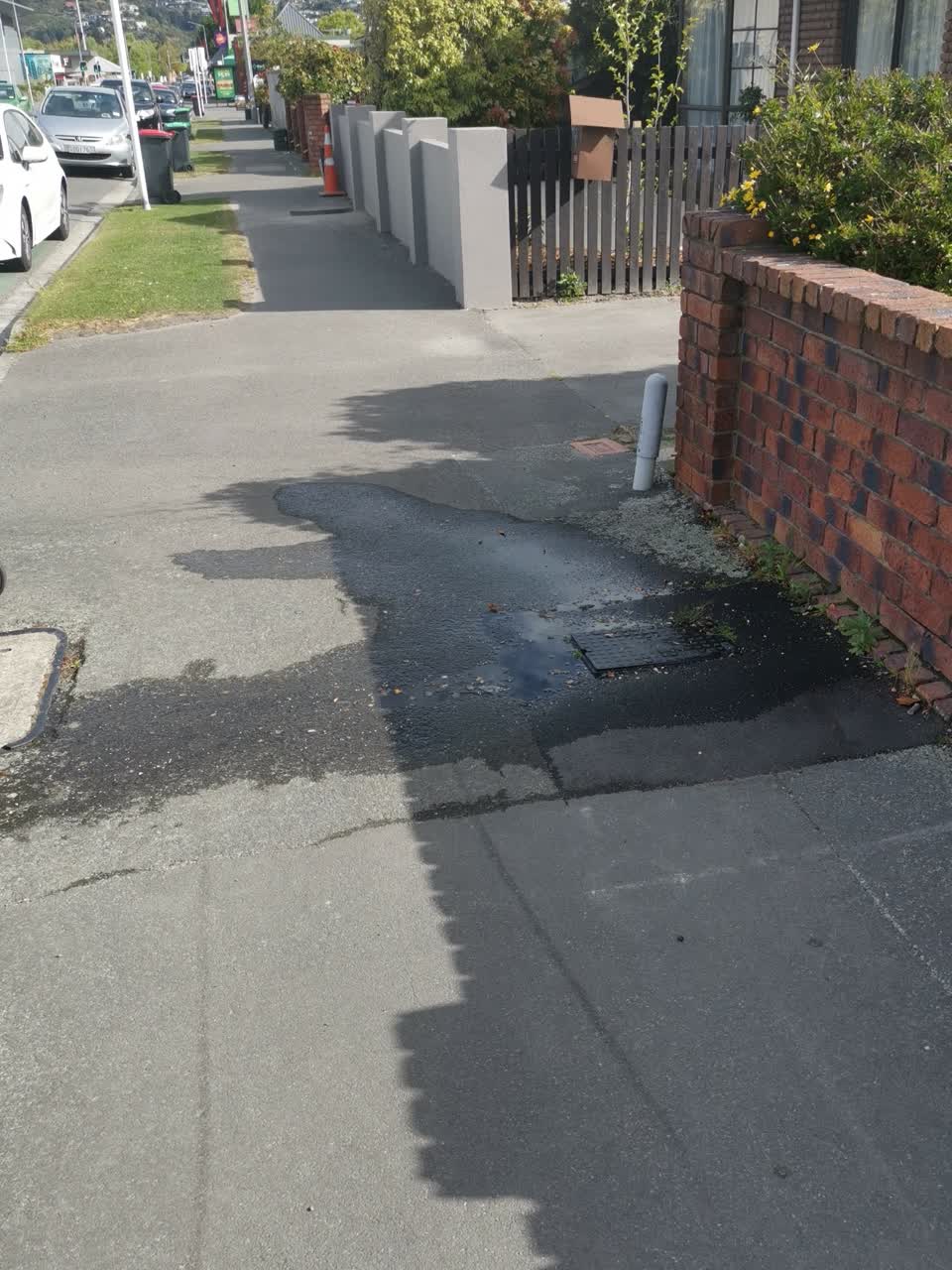 The photograph attached to this water leak report