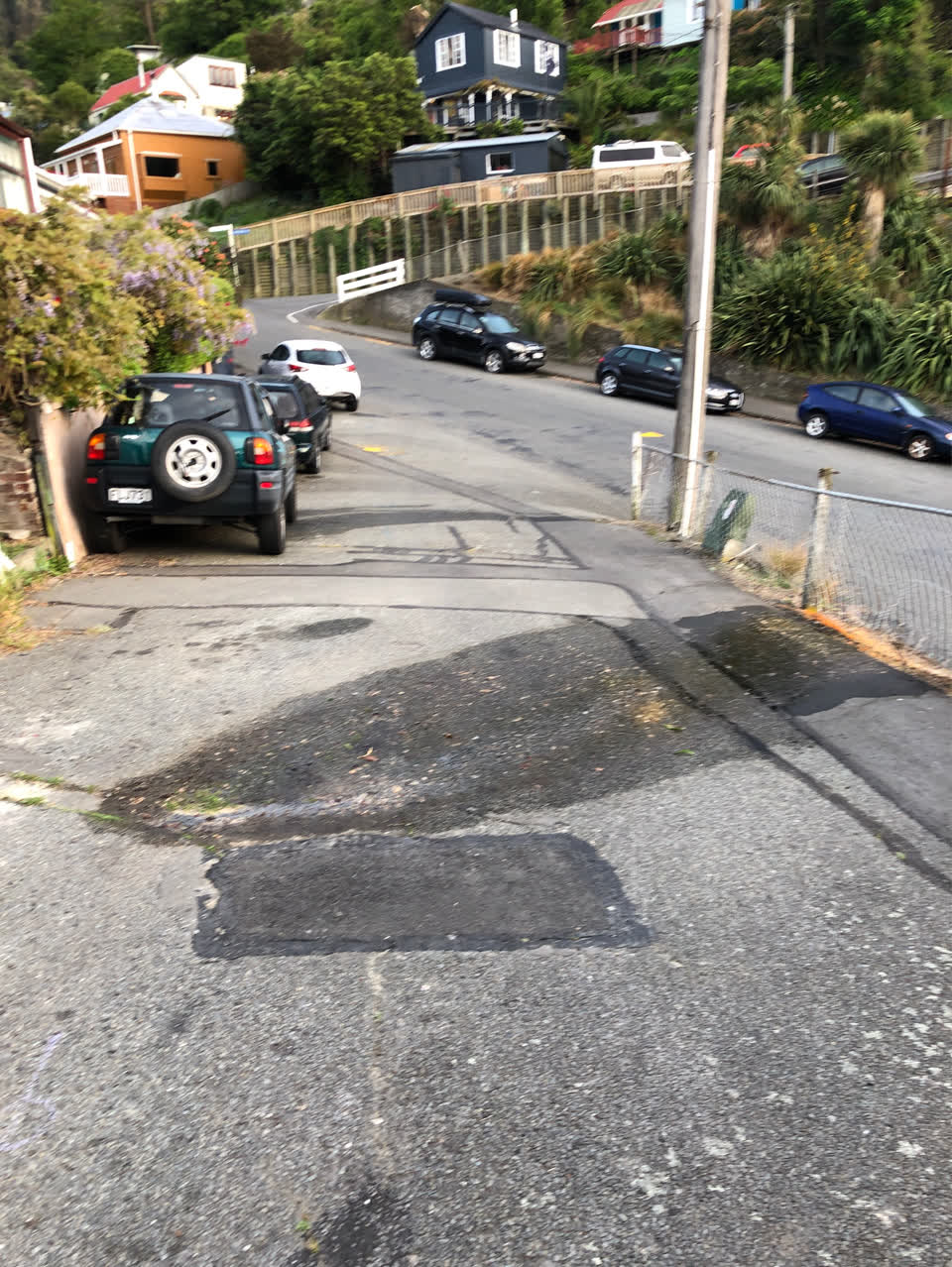 The photograph attached to this water leak report