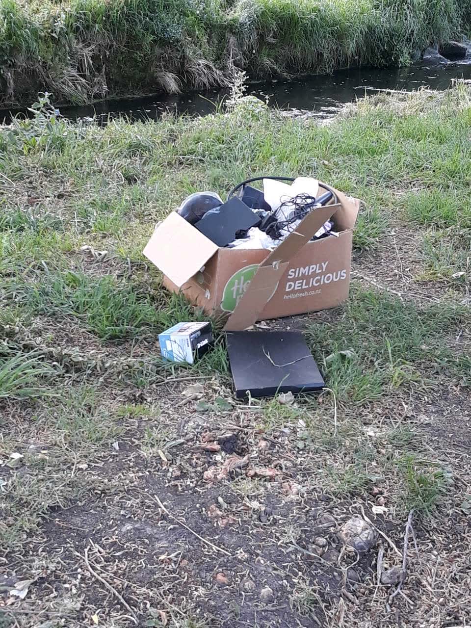 The photograph attached to this litter report