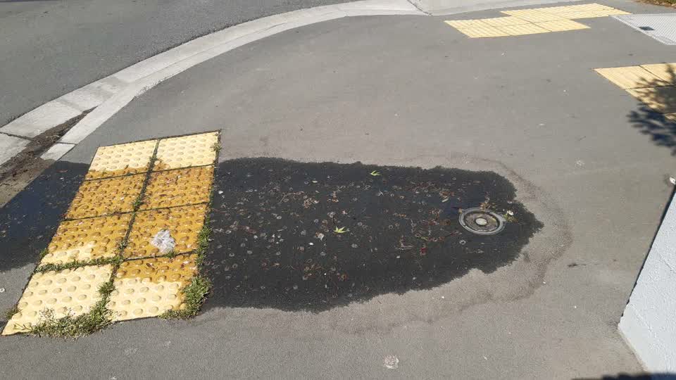 The photograph attached to this water leak report