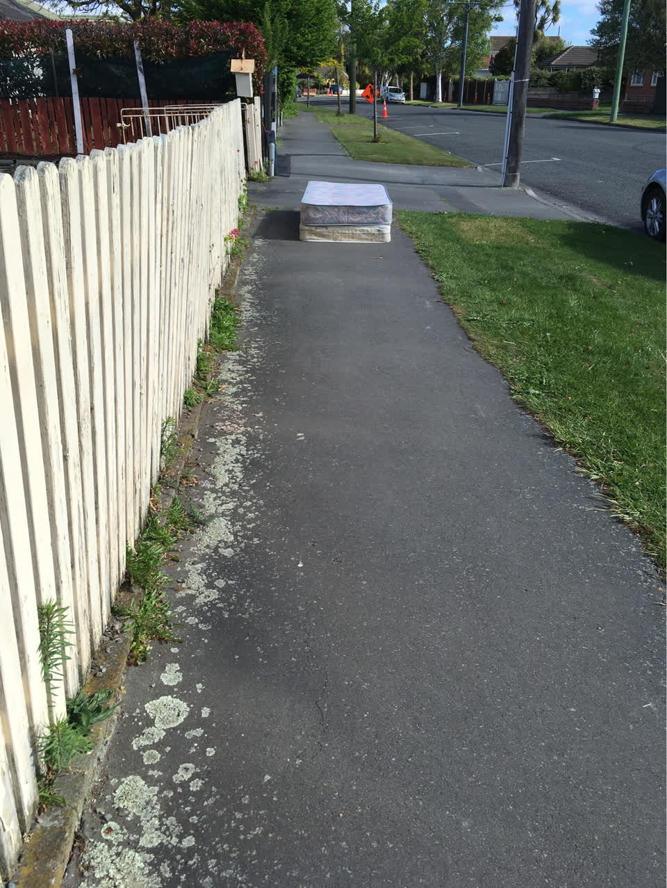 The photograph attached to this dumped rubbish report