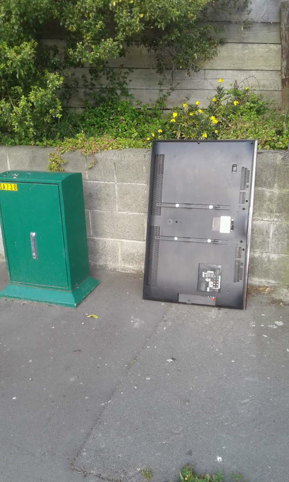 The photograph attached to this dumped rubbish report