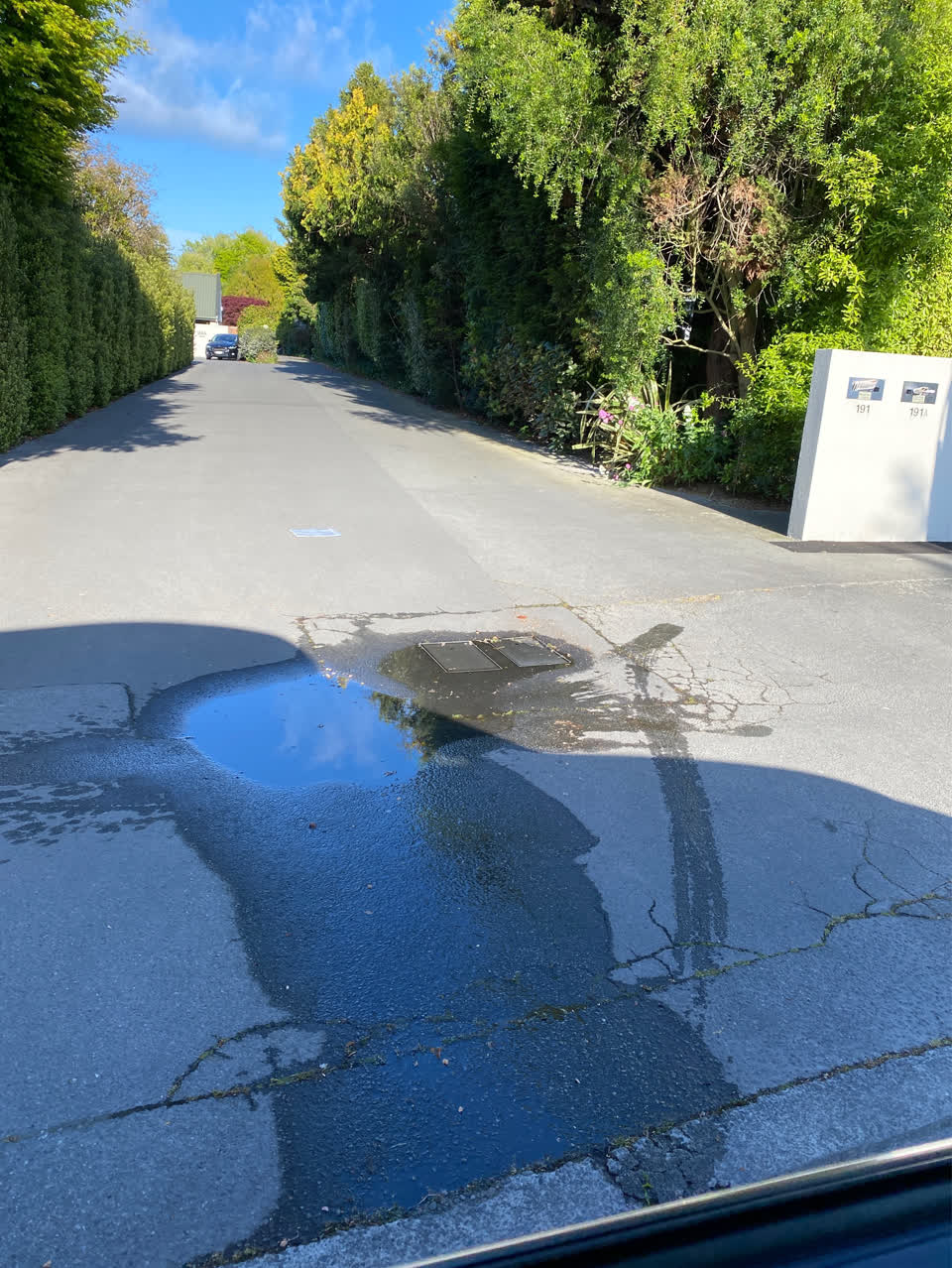 The photograph attached to this water supply report