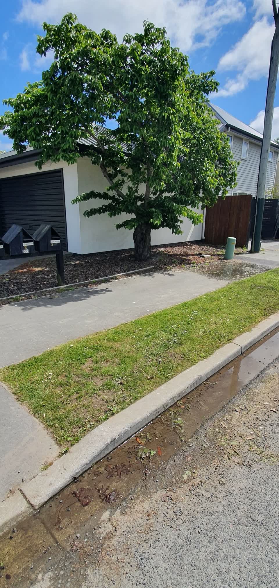 The photograph attached to this water leak report