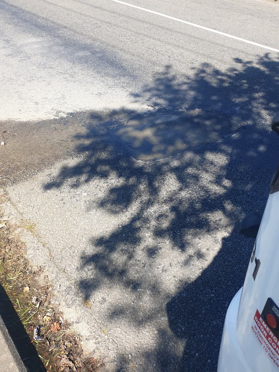 The photograph attached to this water leak report