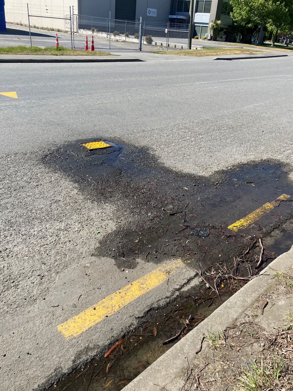 The photograph attached to this water leak report
