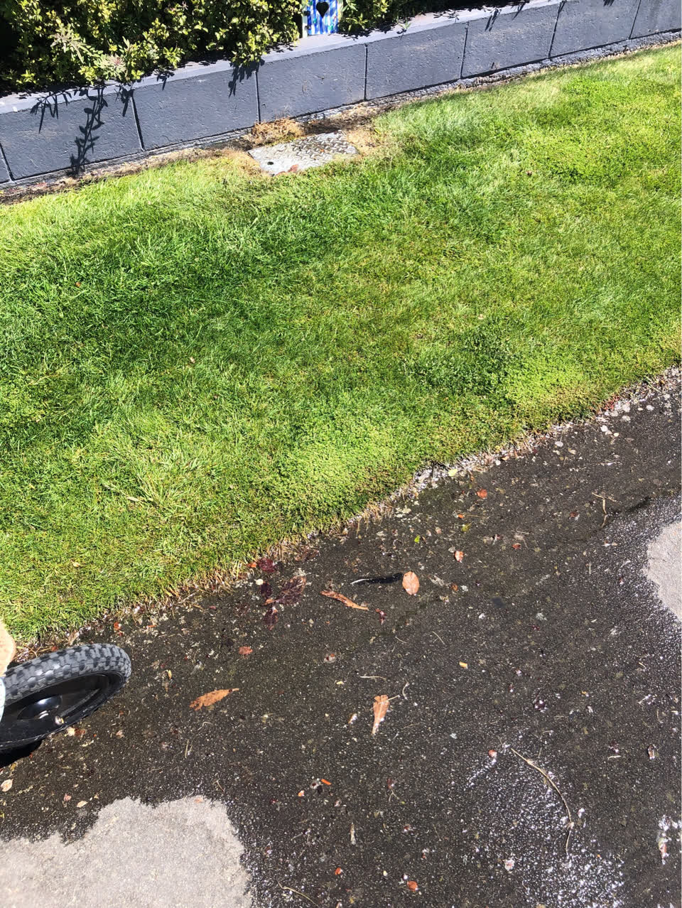 The photograph attached to this water leak report