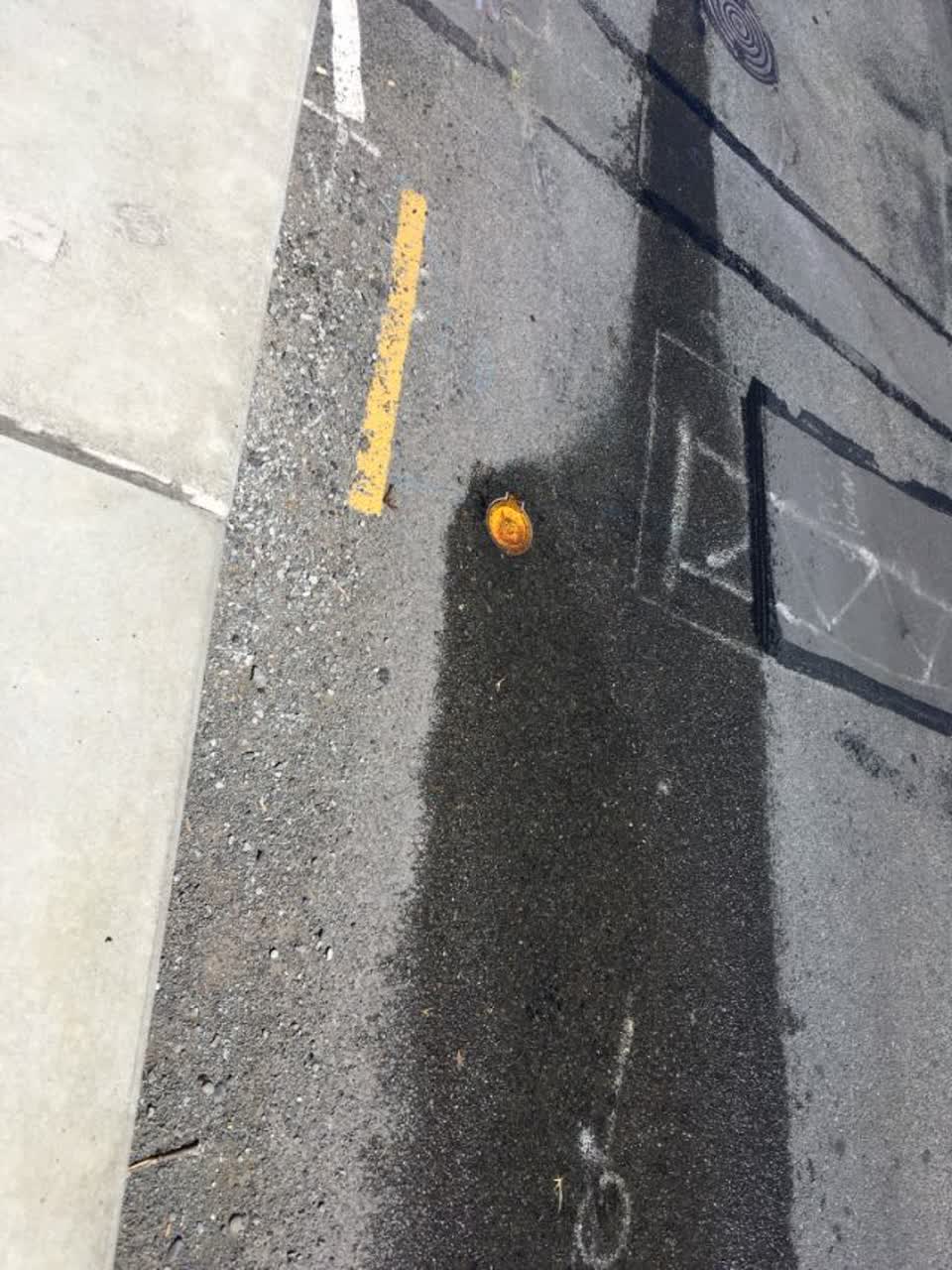 The photograph attached to this water leak report