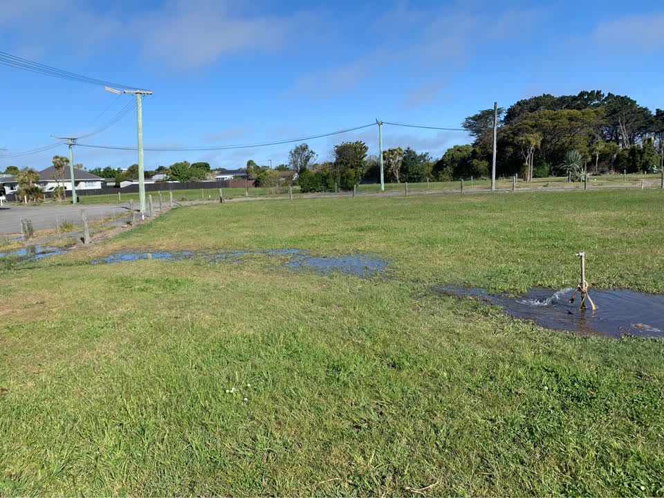 The photograph attached to this flooding report