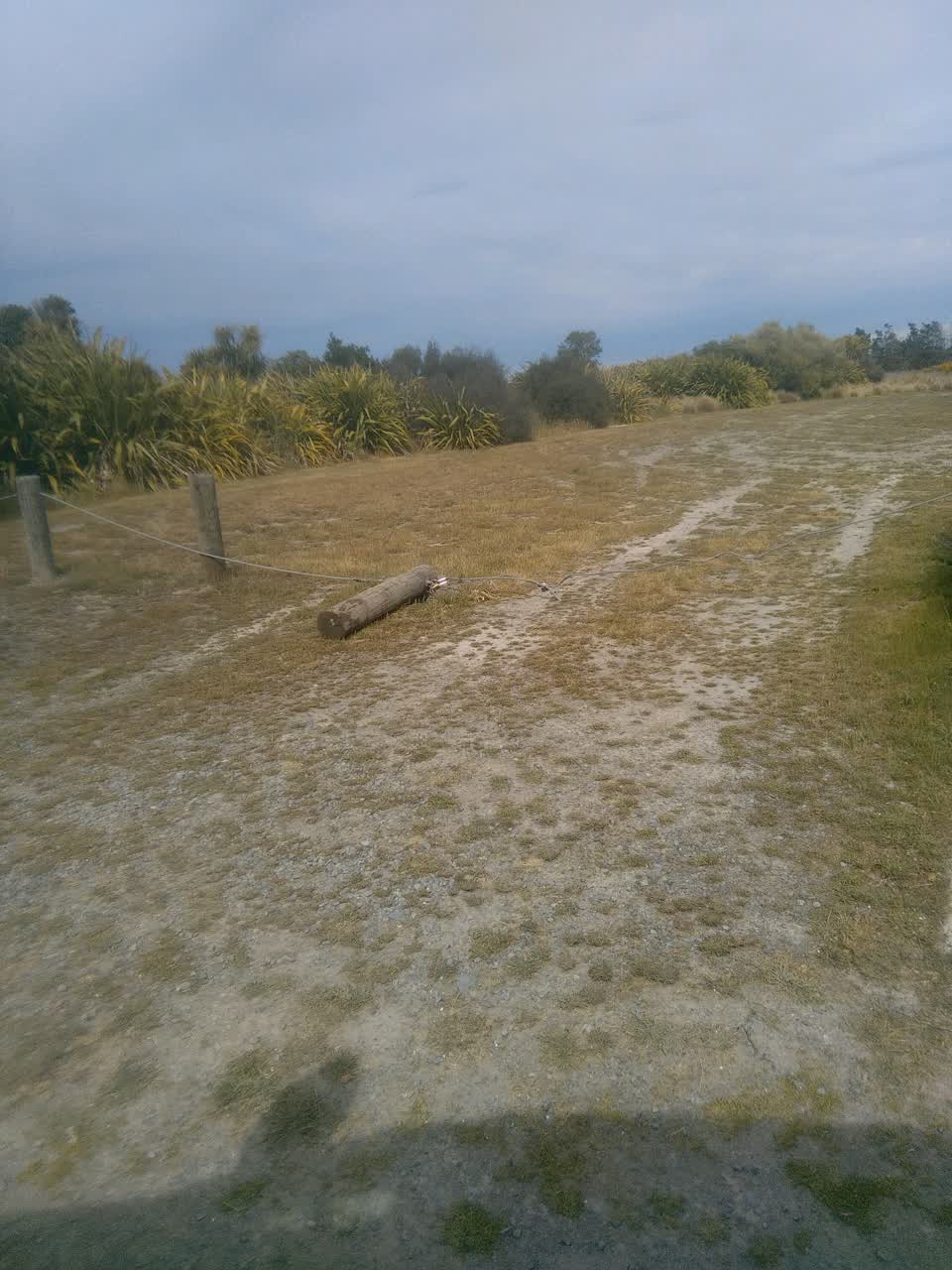 The photograph attached to this road blockage report