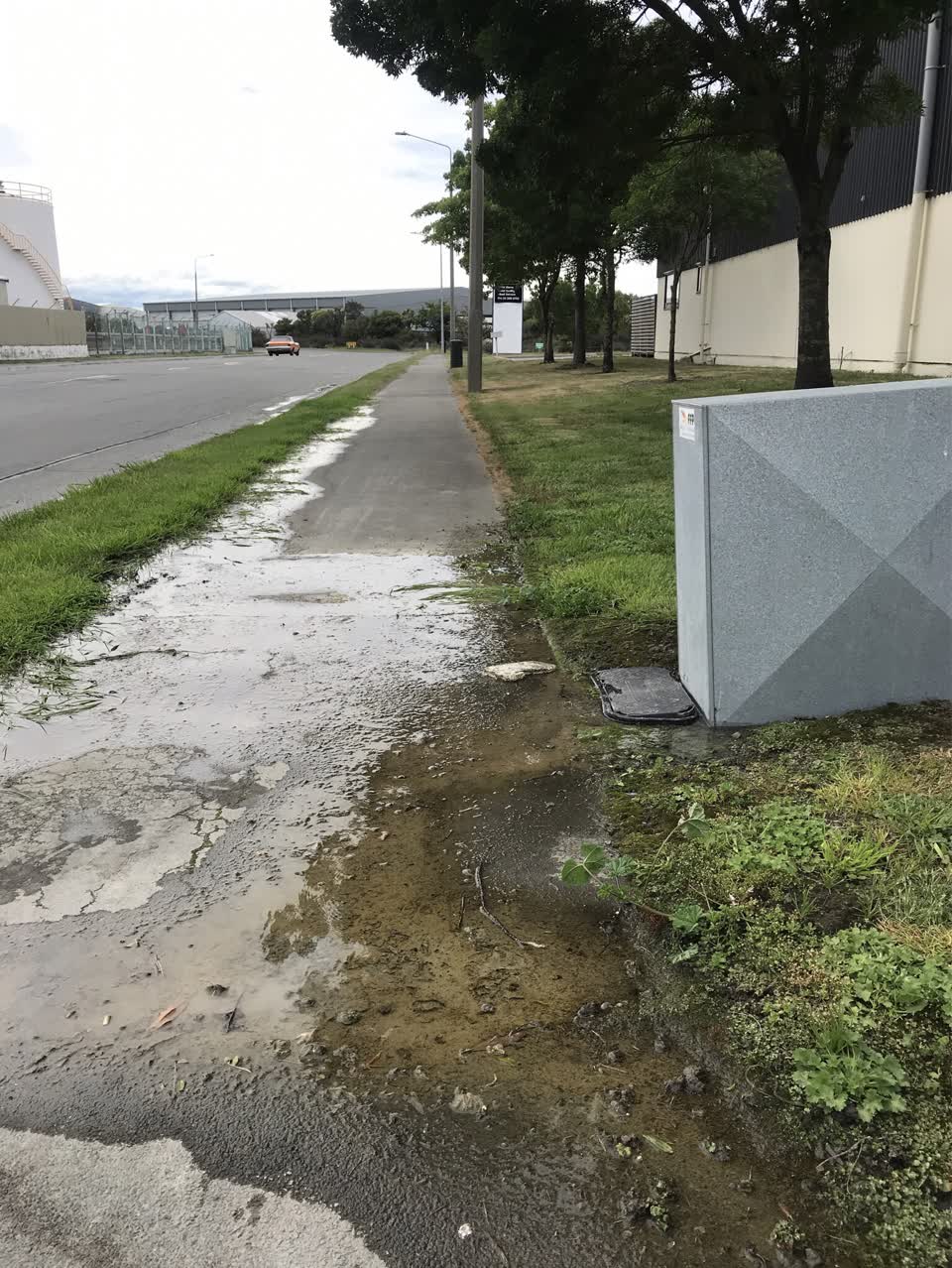 The photograph attached to this water leak report