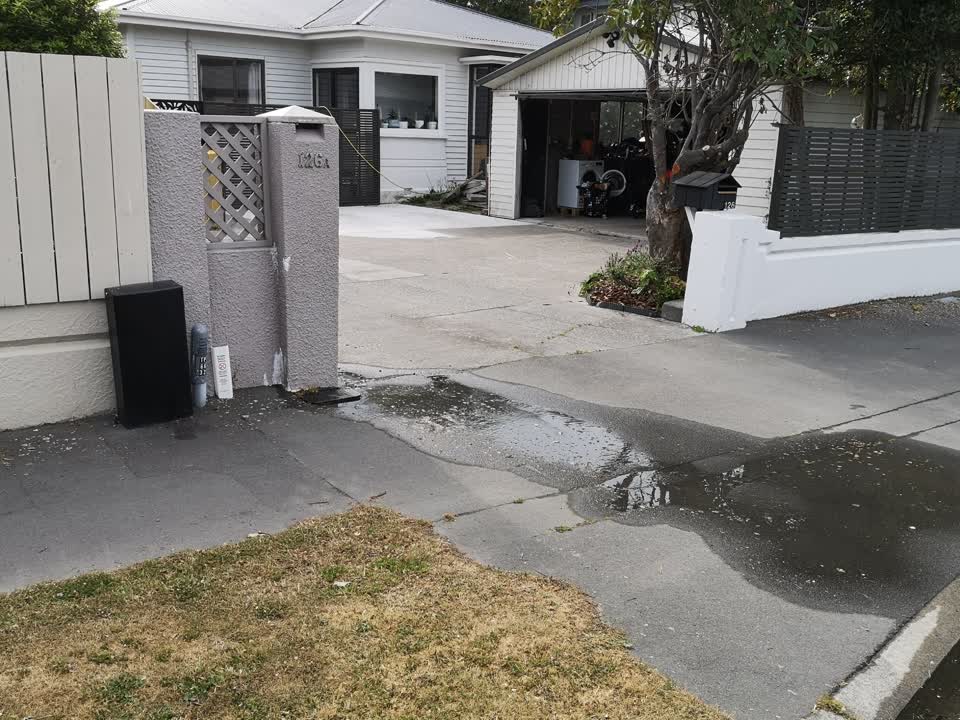 The photograph attached to this water leak report